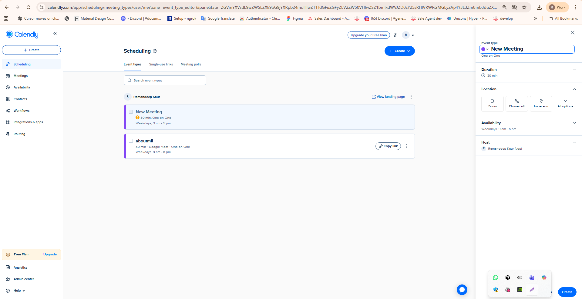Calendly Event Types